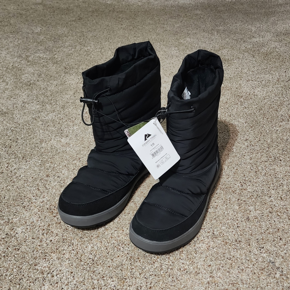 Ozark Trail Black Winter/Snow Boots Men's Sz 10